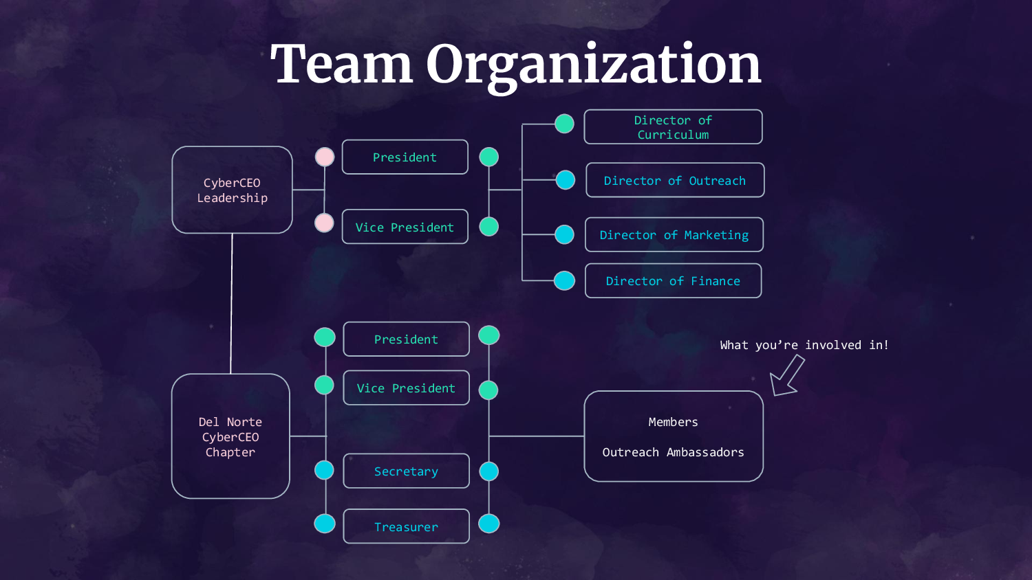 CyberCEO team structure diagram